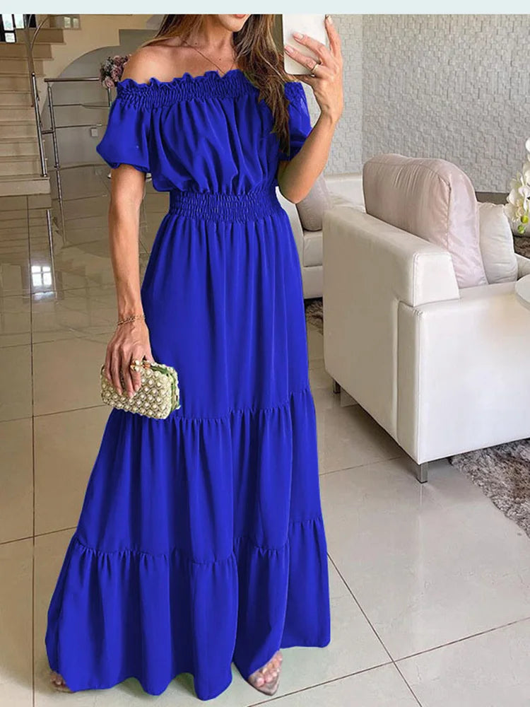 Levoire | Robe Maxi Breeze Bleu