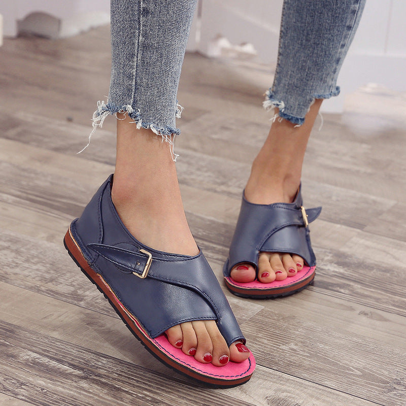 Levoire | Sandales Pour Femmes Stylées Avec Confort Orthopédique Bleu foncé