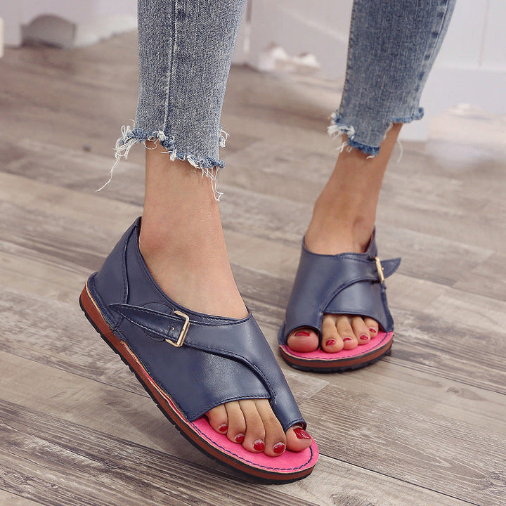 Levoire | Sandales Pour Femmes Stylées Avec Confort Orthopédique Bleu foncé