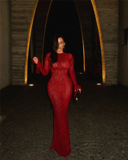 Levoire | Imprimé Léopard-Zèbre-Médium-Avec Capuche-Maxi Robe