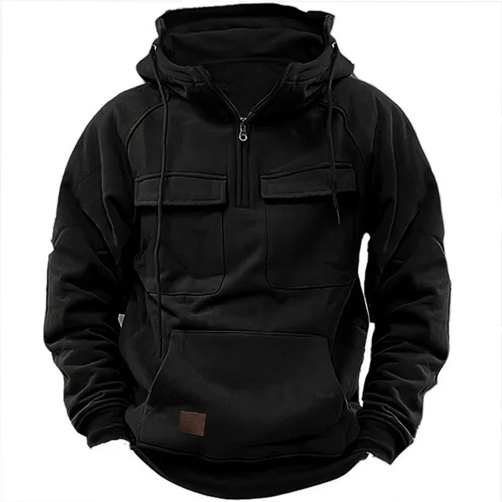 Levoire | Hoodie, Manches Longues Et Poches Zippées Noir