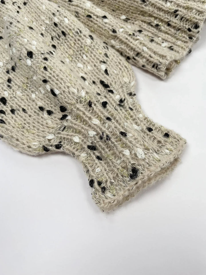 Levoire | Pull Confort Ouvert En Tricot Avec Col Rond