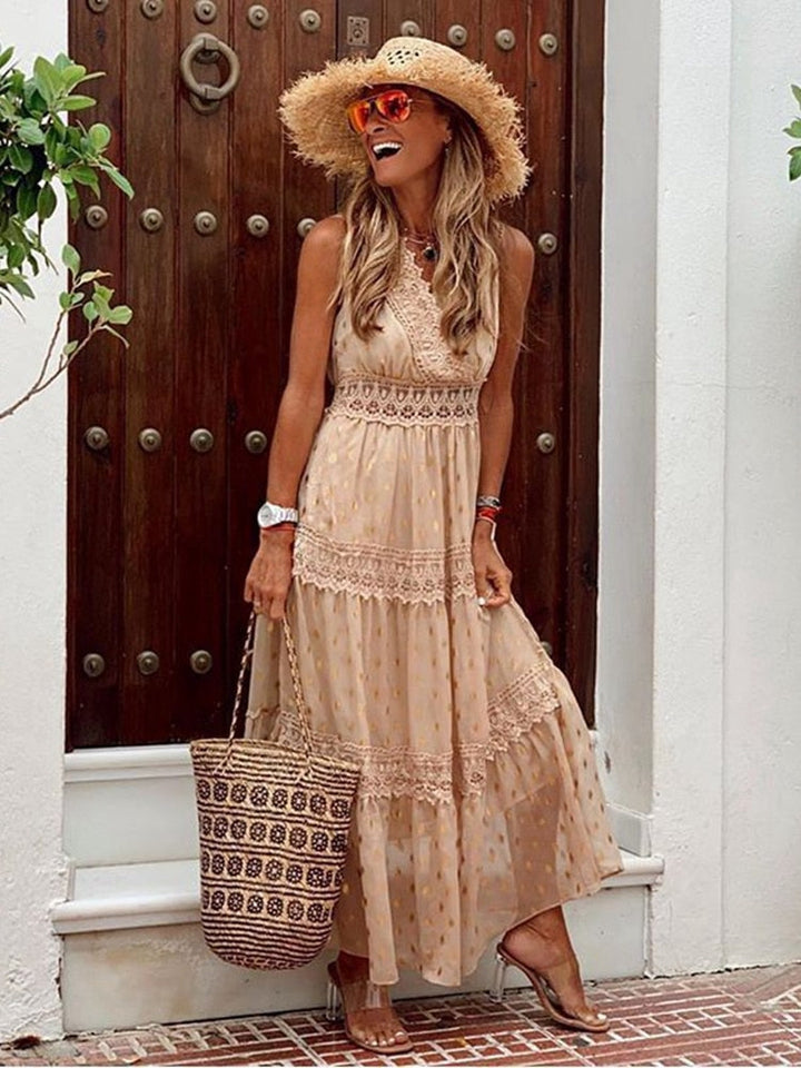 Levoire | Boho Ibiza Robe Été & Élégant Khaki