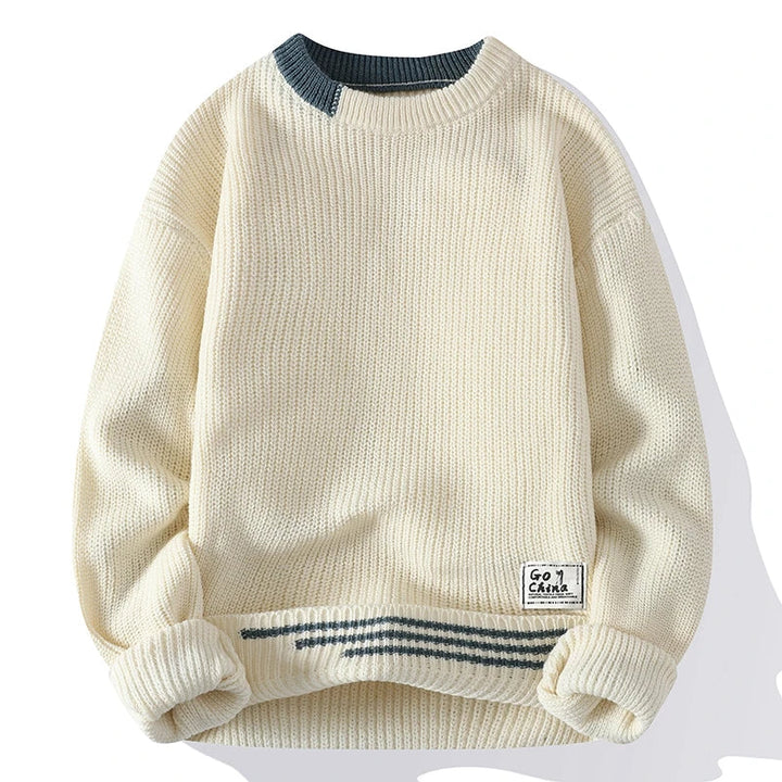 Levoire | Couleur pull en tricot Beige