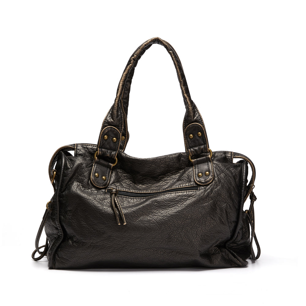 Levoire | Sac À Bandoulière Rétro Noir En Cuir