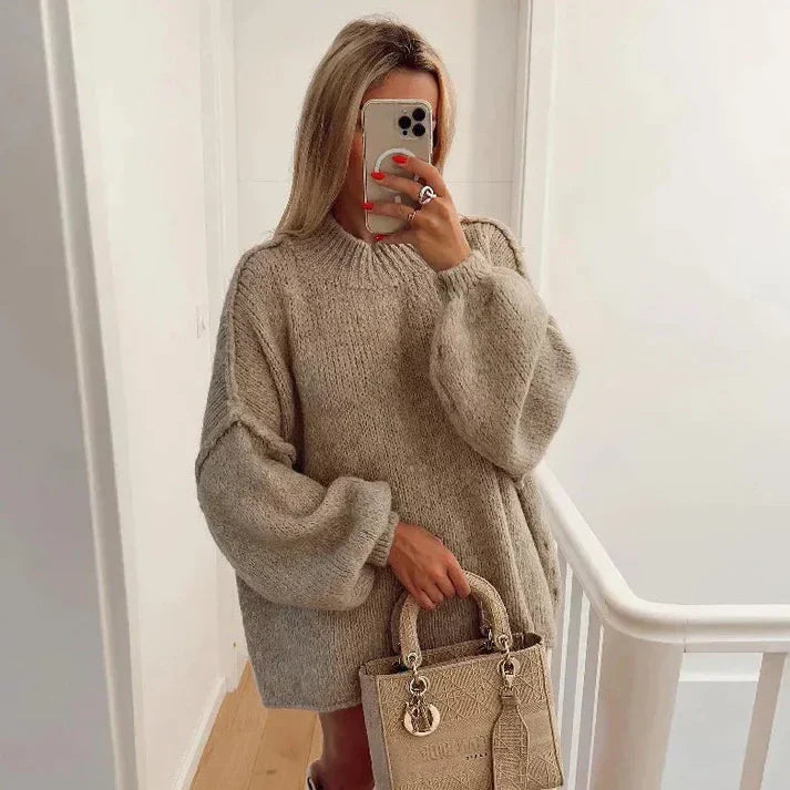 Levoire | Pull Pour Un Look Décontracté Décontracté Pour Femmes Khaki