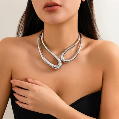 Levoire | Grand Choker En Métal Couleur argent 1