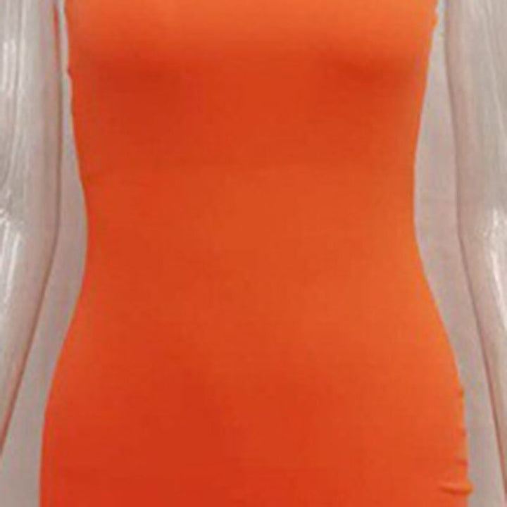 Levoire | Mini Robes En Struttsilkpotki Orange