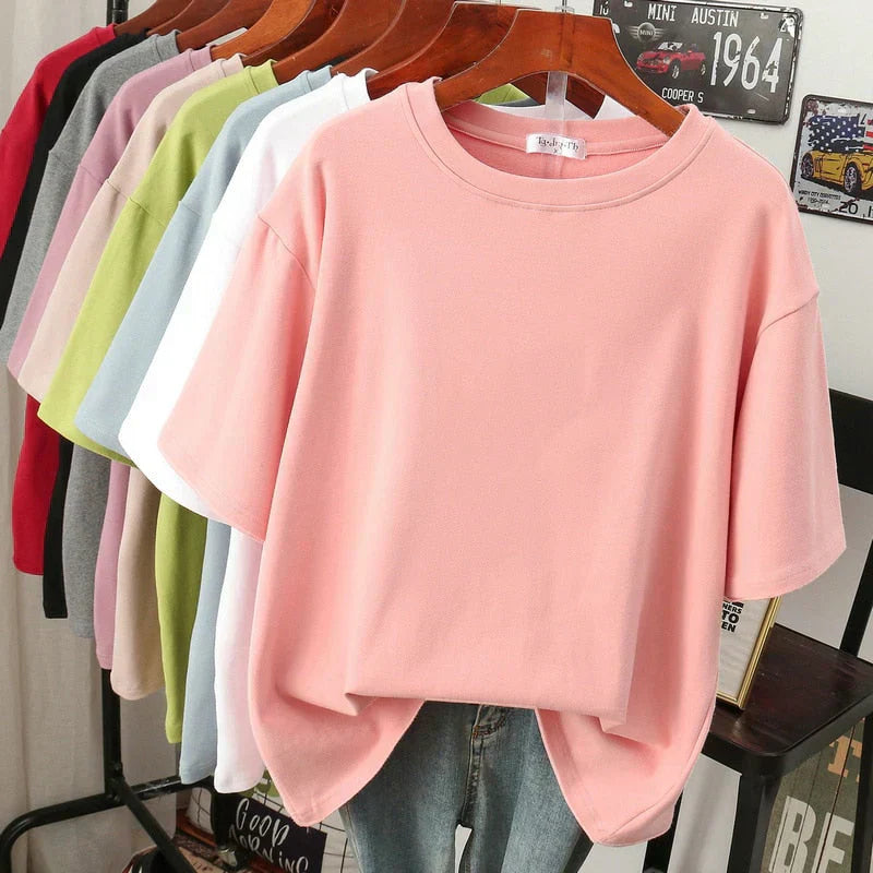 Levoire | T-Shirt En Coton Surdimensionné Rosa