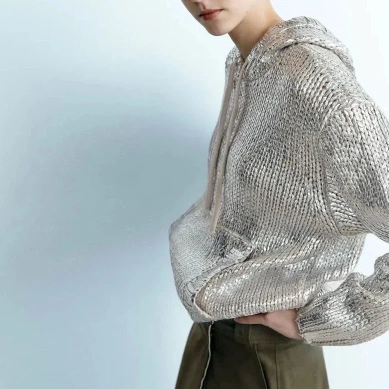 Levoire | Sweatshirt En Métal Argenté