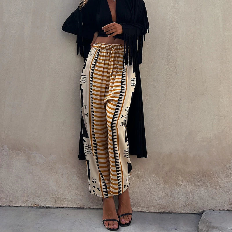 Levoire | Pantalon Imprimé Géométrique