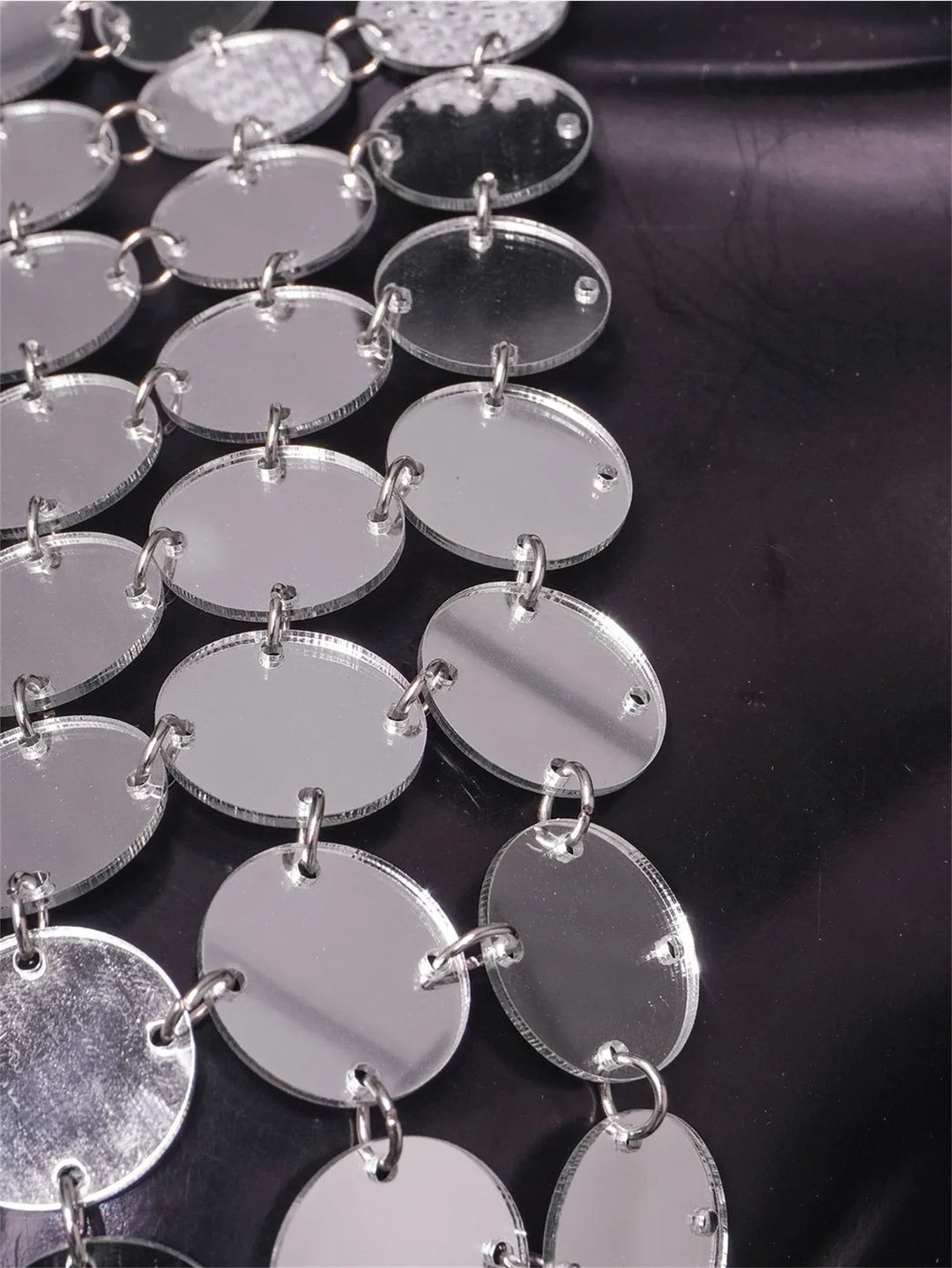 Levoire | Mini Robe Miroir Rond Transparent