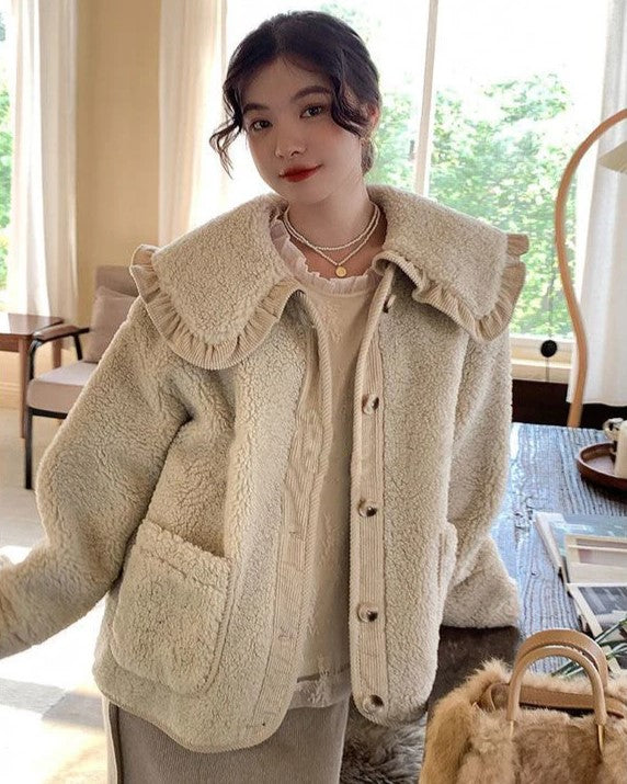 Levoire | Veste Avec Col Et Volants Pour Femmes