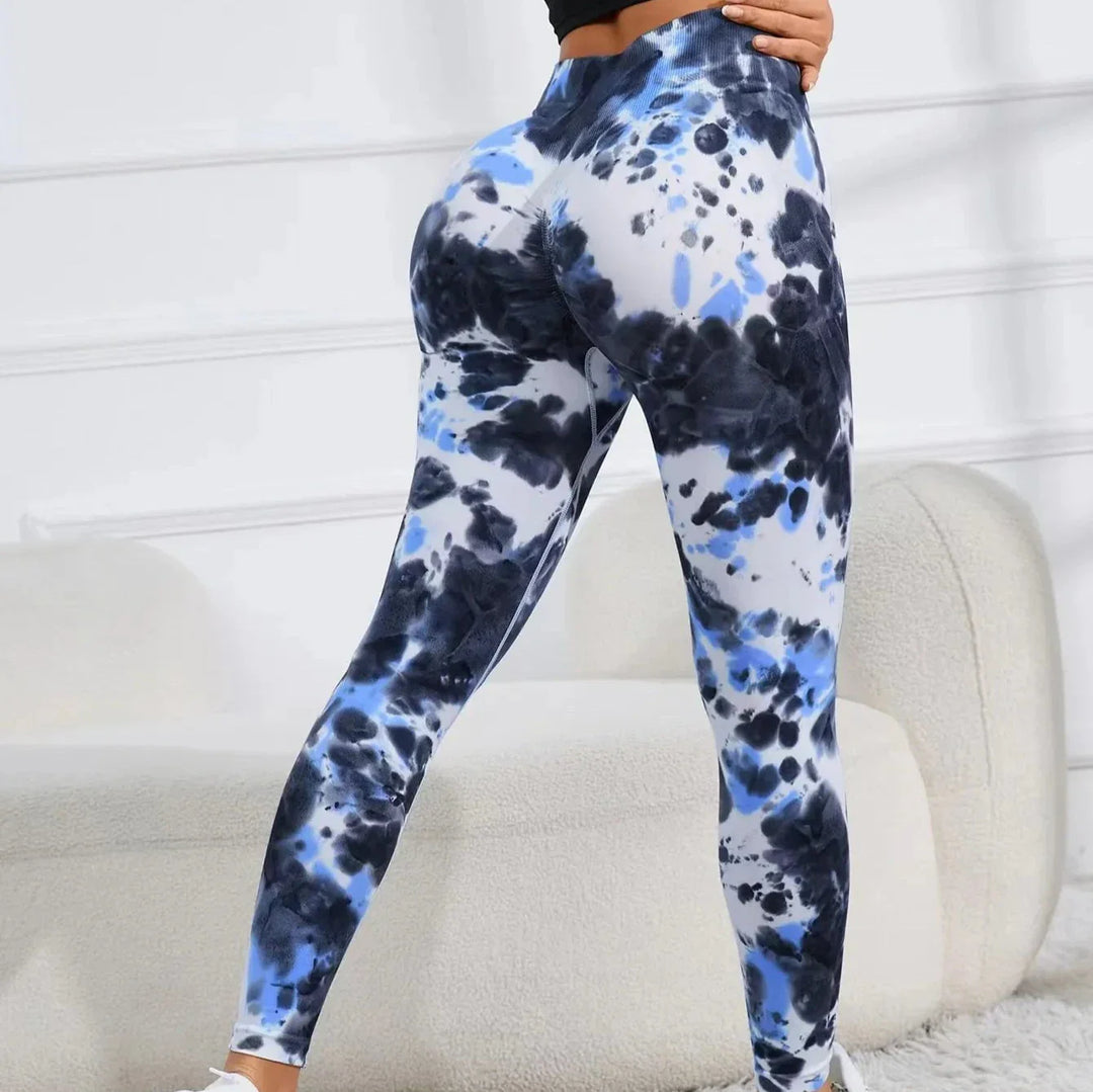 Levoire | Leggings Avec Tie-Dye Extrême Et Effet Push-Up Bleu