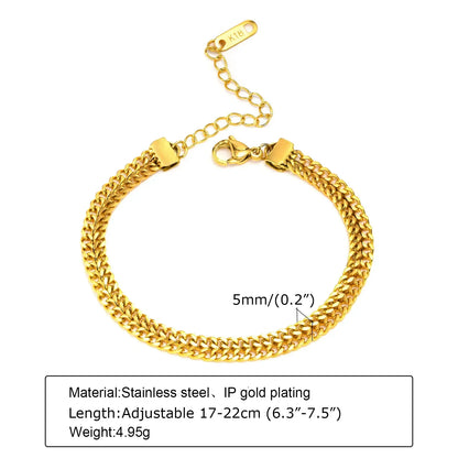 Levoire | Bracelet Maille Trombone Doré BR-1268G