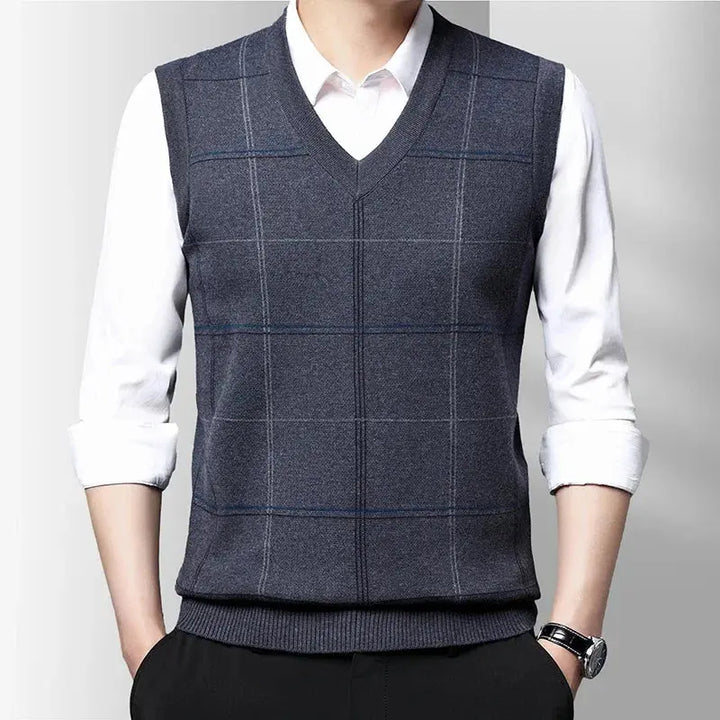 Levoire | Gilet Kinit à motifs Gris
