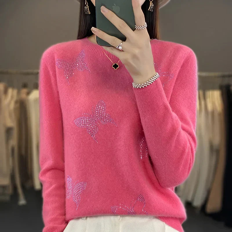 Levoire | Pull Nœud Papillon Avec Imprimé Ludique Rosa