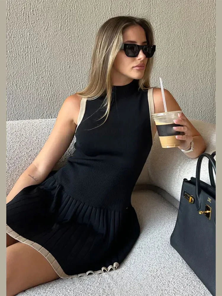 Levoire | Robe Tendance Avec Des Détails Contrastés Élégants