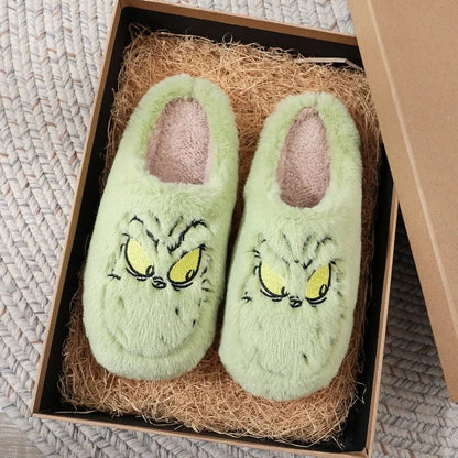 Levoire | Chaussons De Noël Doux Et Moelleux Vert