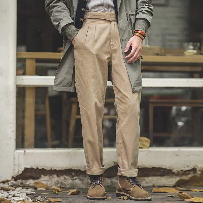 Levoire | Collecte De Vin Pantalons À Taille Haute Ajustables Pour Hommes