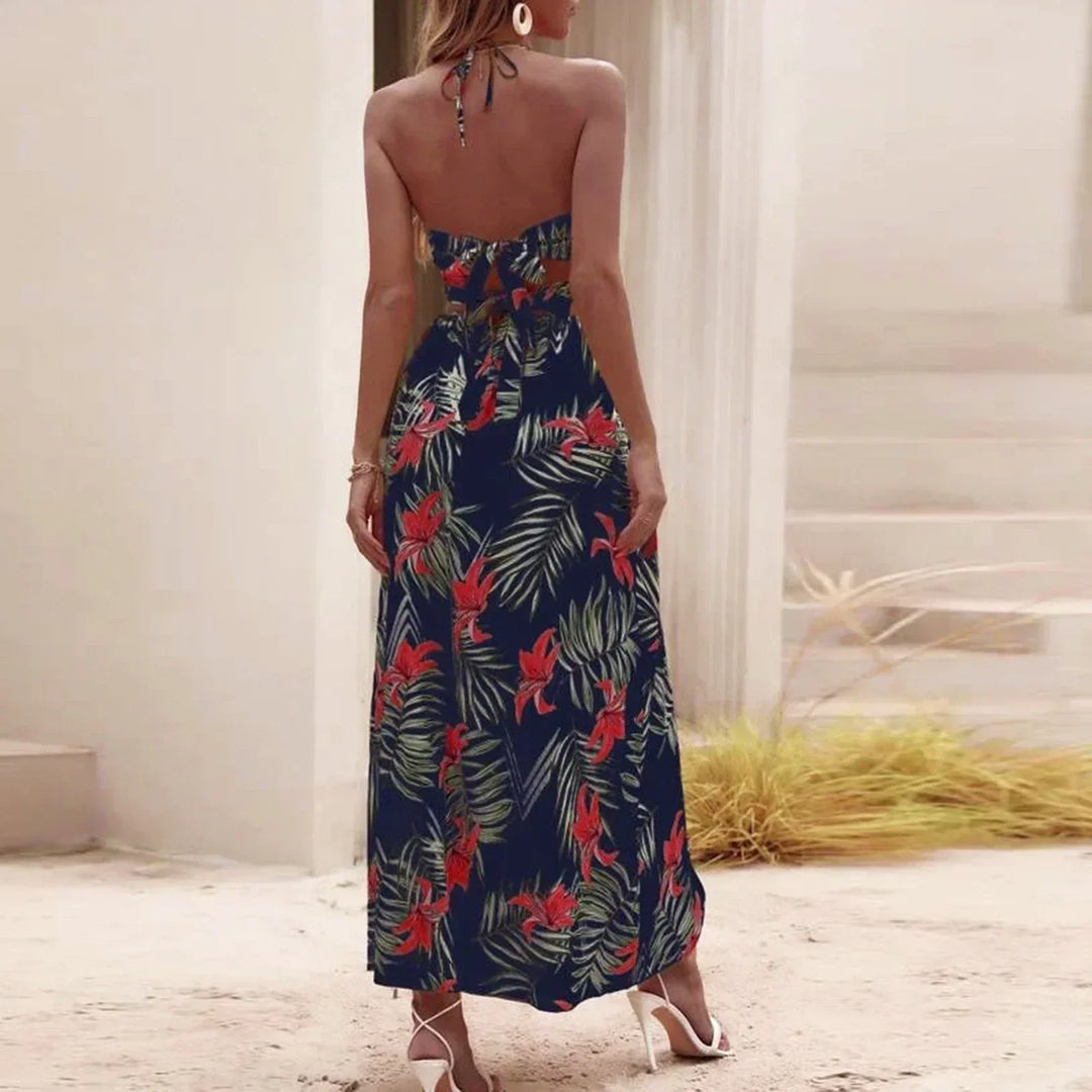 Levoire | Robe À Motif Floral Maxi Longueur