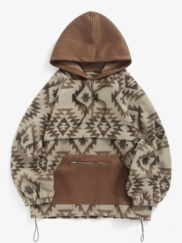 Levoire | Sweat à capuche général intemporel et élégant Marron