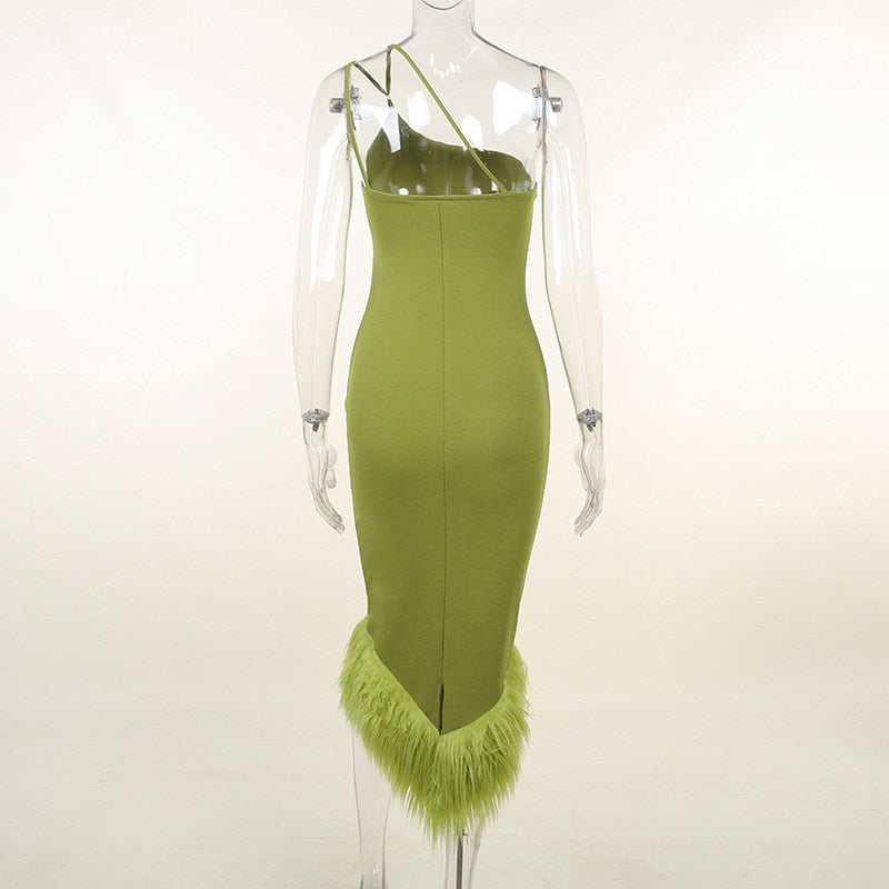 Levoire | Robe En Plumes Simple Sans Manches