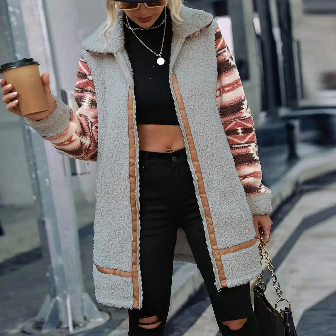 Levoire | Manteau de fourrure chaud pour l'hiver Gris