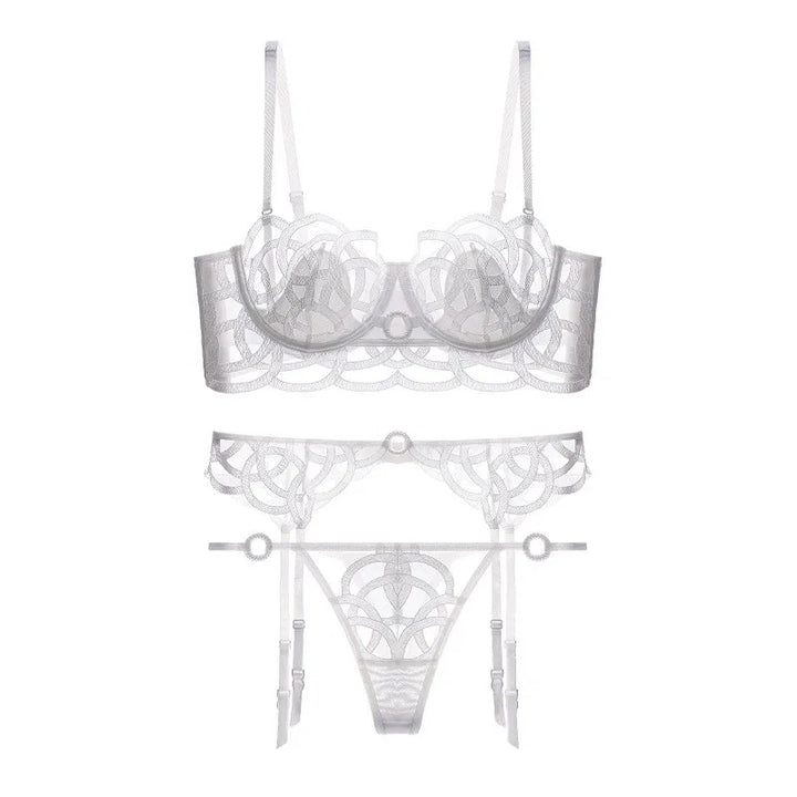Levoire | Ensemble De Lingerie Avec Porte-Jarretelles Blanc