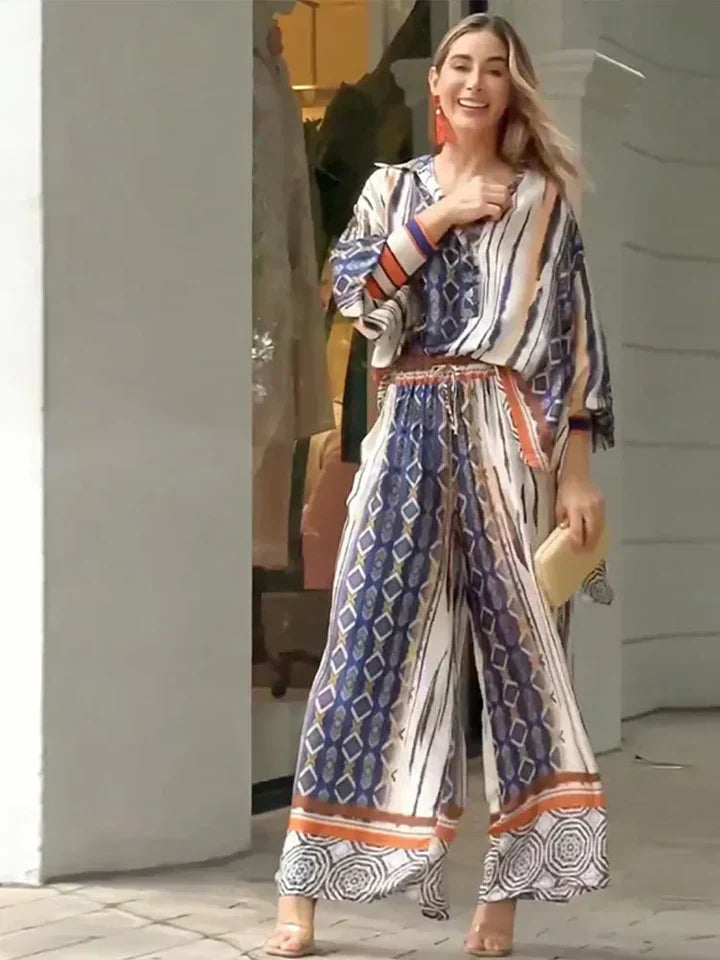 Levoire | Chemise Imprimée Et Veste De Pantalon
