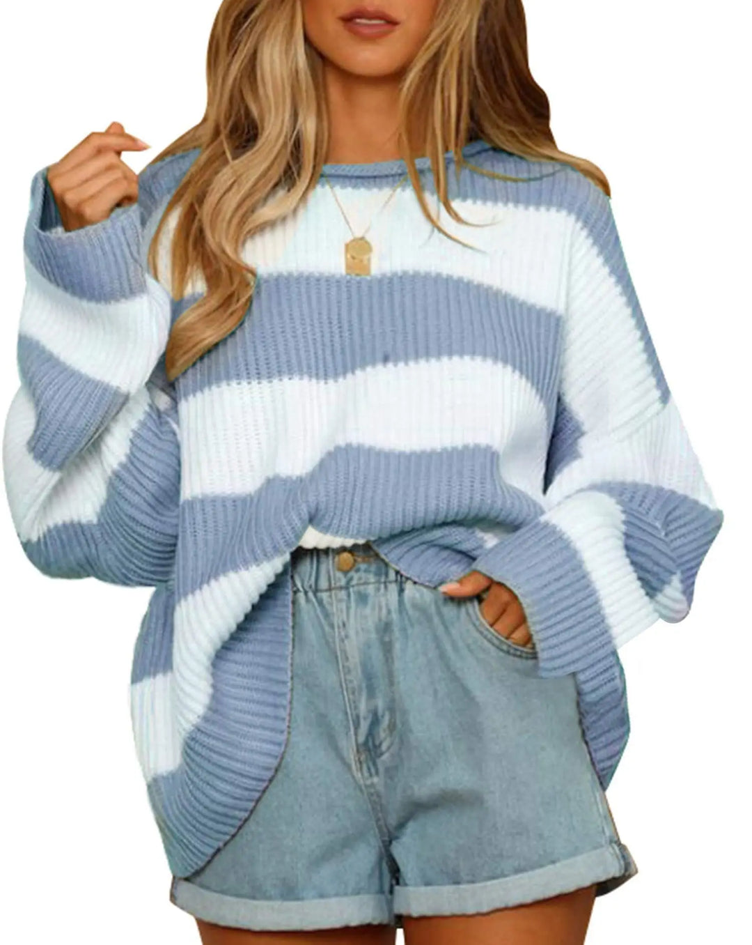 Levoire | Veste Courte Doublée Polaire Style Chic Bleu