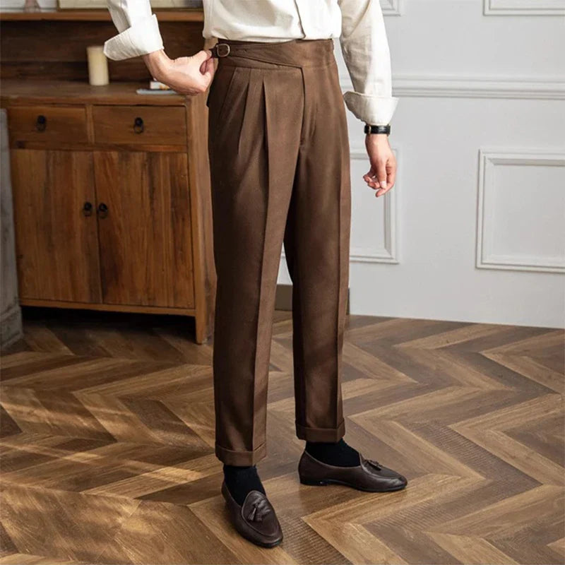Levoire | Pantalons Sur Mesure Rentoja Avec Des Jambes Retournées