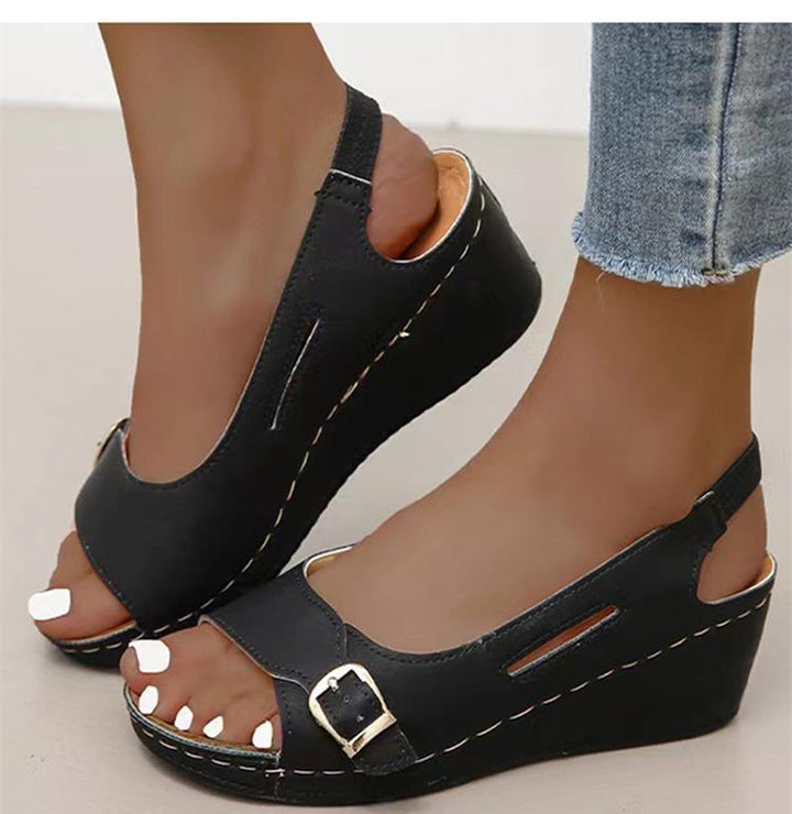 Levoire | Sandales Orthostatiques Pour Dames Noir