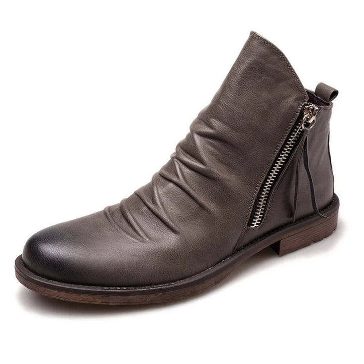 Levoire | Bottes en Cuir Durables et Résistantes pour Femmes Gris
