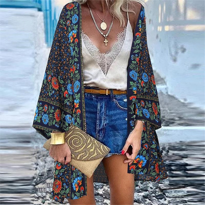Levoire | Blouse Florale Décontractée Lâche Plage