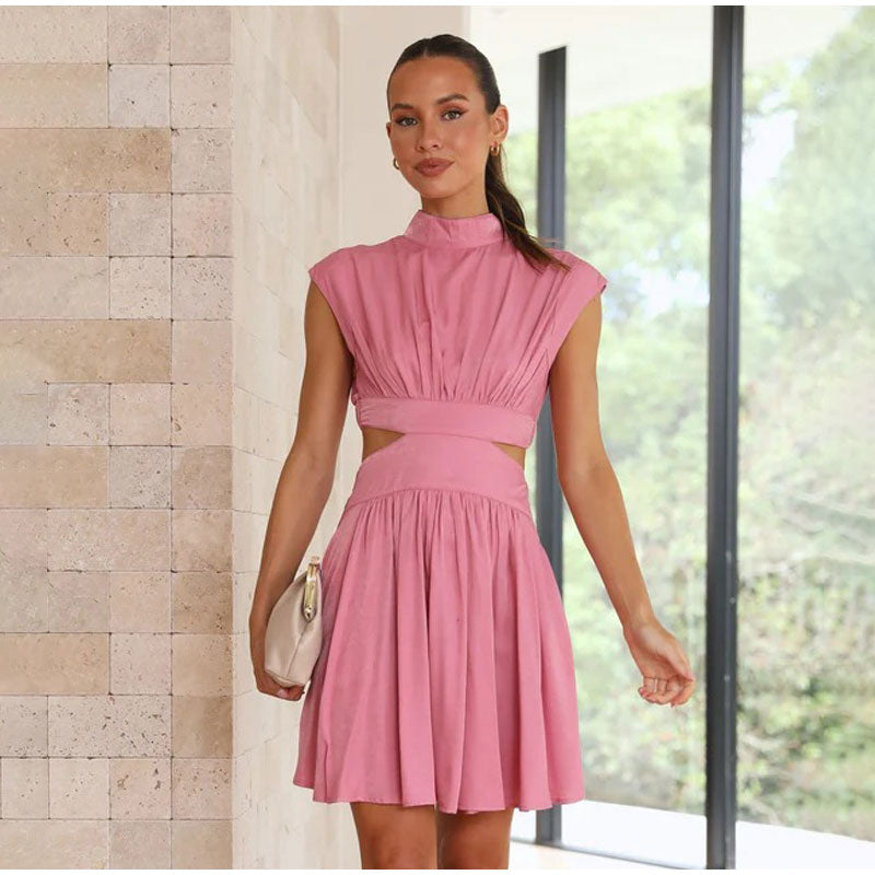 Levoire | Robe Courte Taille Haute Décolletée