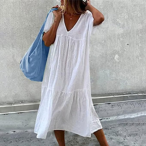 Levoire | Robe Simple Avec Volants