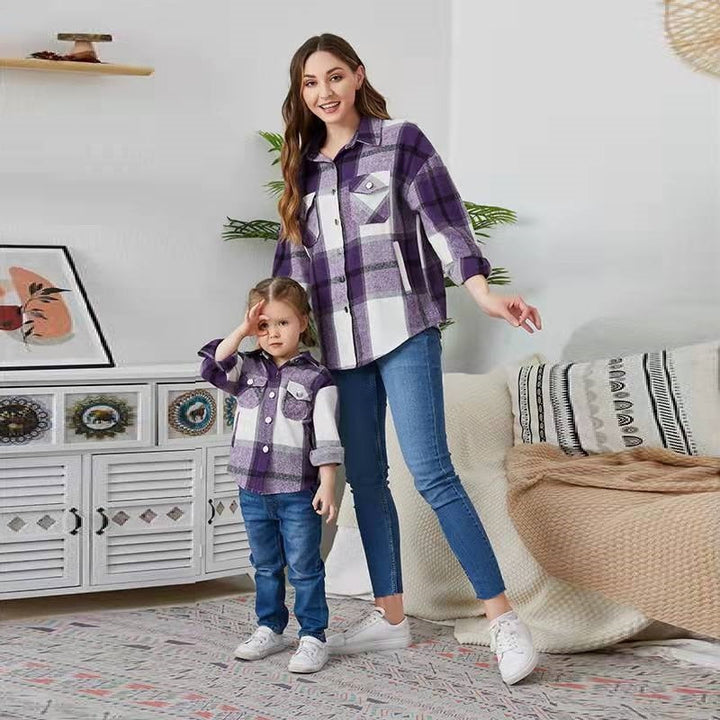 Levoire | Blouses Assorties Pour Mères Et Filles AY-purple