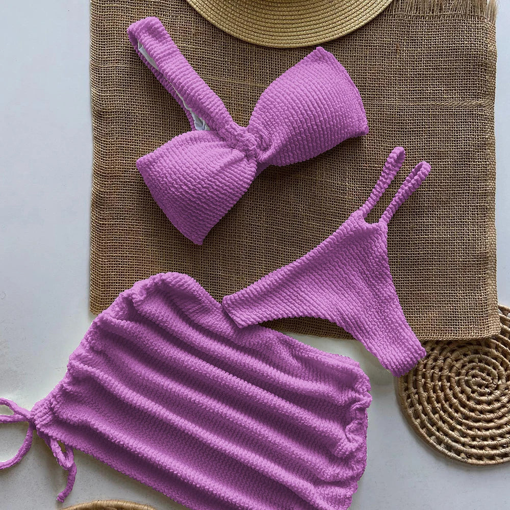 Levoire | Ensemble De Maillot De Bain Deux Pièces Avec Jupe De Plage 3