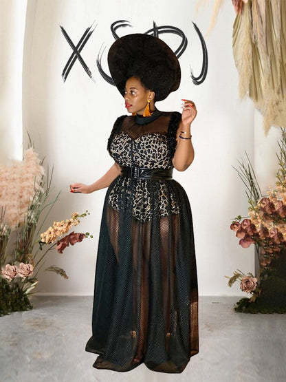 Levoire | Bralette En Matériau En Filet Robes Maxi & Ensembles De Bodysuit