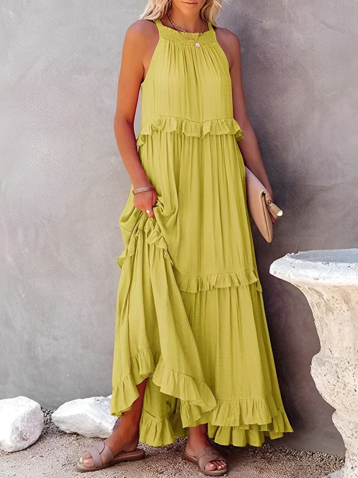 Levoire | Robe Bohème Estivale Avec Élégance Jaune