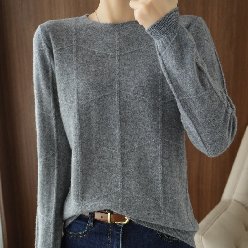 Levoire | Pull Élegant Avec Facteur Confort Gris