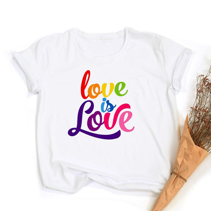 Levoire | Love Equality T-Shirt Graphique Arc-En-Ciel Lgbt Fierté Rétro Été Conception 1