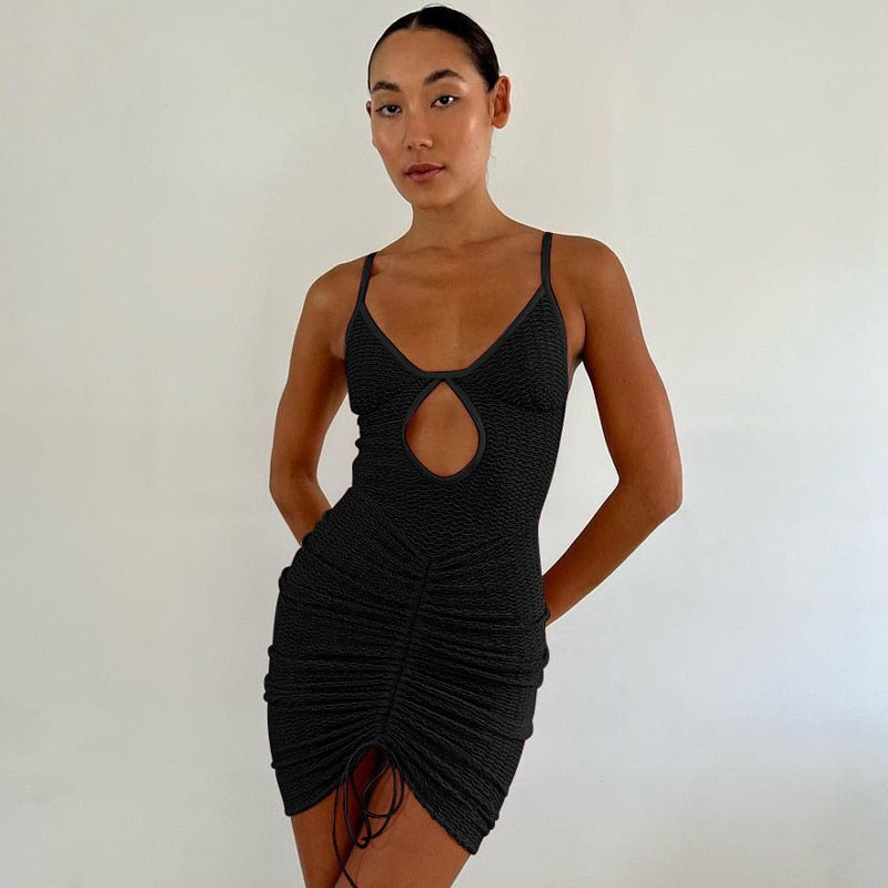 Levoire | Ensemble Spaghetti Creux Et Jupe Courte