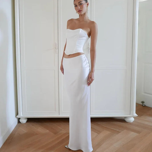 Levoire | Top Court Style Corset & Ensemble Jupe Longue