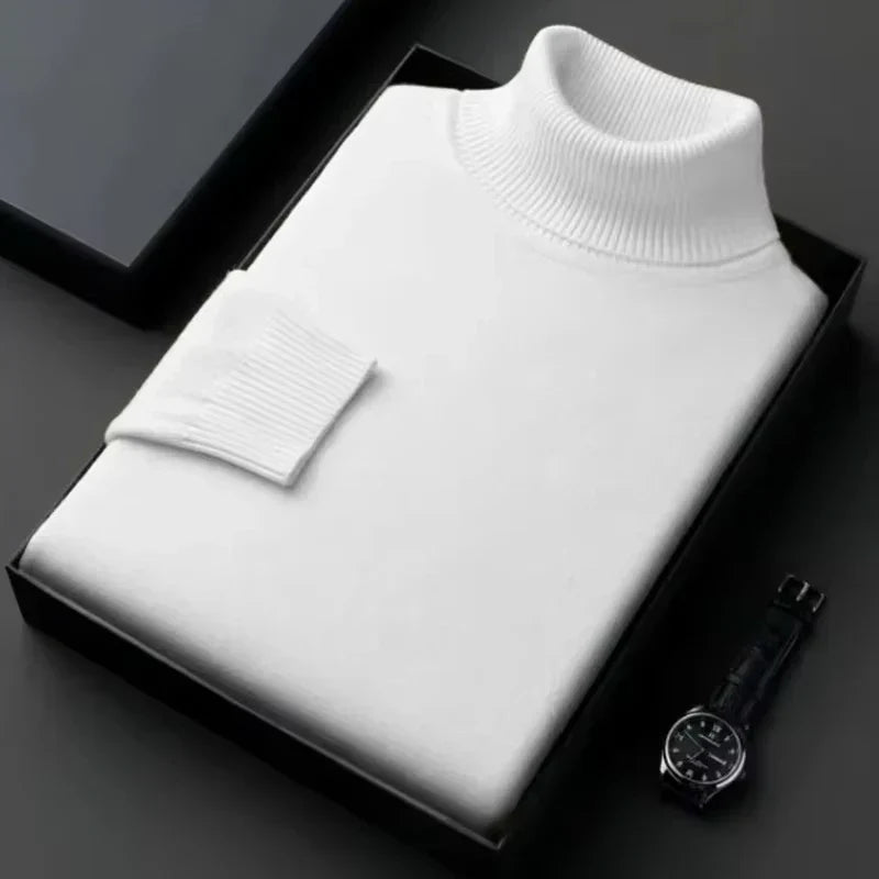Levoire | Pull À Col Roulé Pour Hommes Blanc