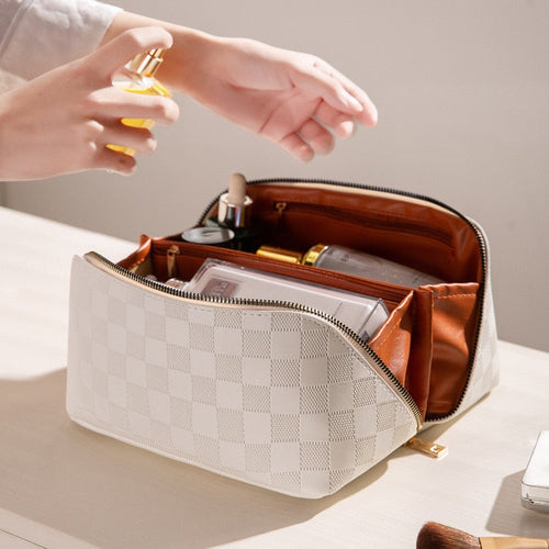 Levoire | Sac De Maquillage En Tartan De Luxe