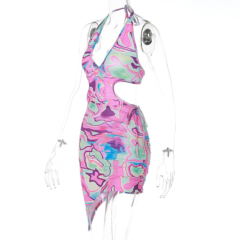 Levoire | Robe Minidress Bodycon Dos Hule Batik