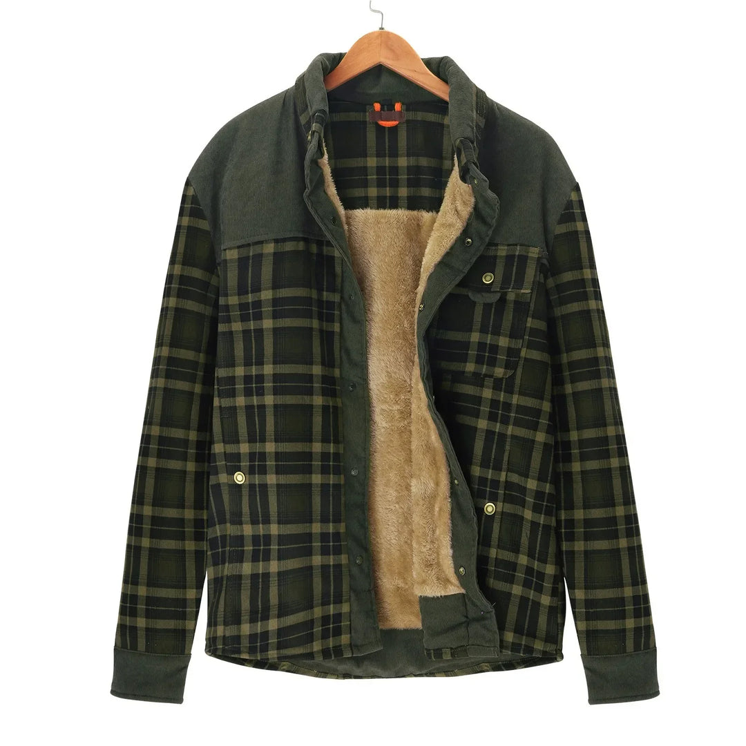 Levoire | Veste Cuir Intemporelle Armeijan vert