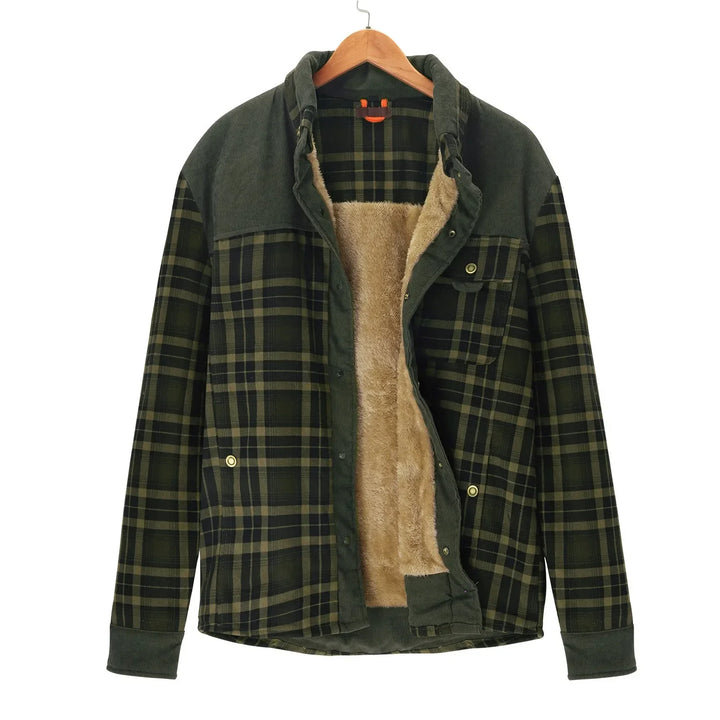 Levoire | Veste Cuir Intemporelle Armeijan vert